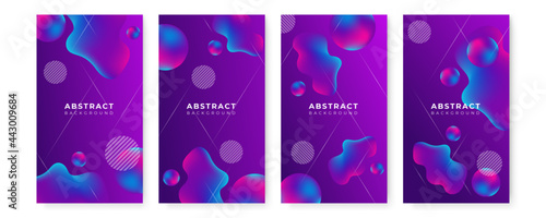 Abstract purple violet modern gradient geometric background designs, trendy brochure templates, colorful futuristic posters. Vector illustration. Global swatches.
