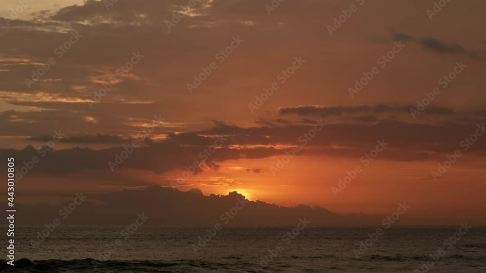 Time Lapse Sunset at Batu Belig Beach Seminyak Bali Indonesia Time Lapse Sunset at Batu Belig Beach Seminyak Bali Indonesia