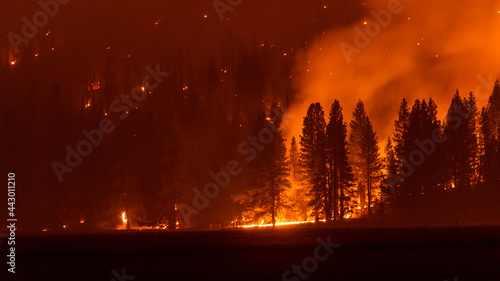 Klamath National Forest burns in wildfire in California