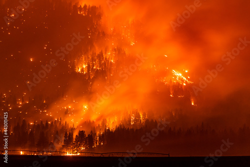 California wildfire burns out of control photo