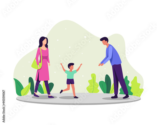 Parenting concept illustration