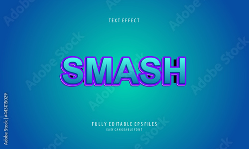 smash style editable text effect