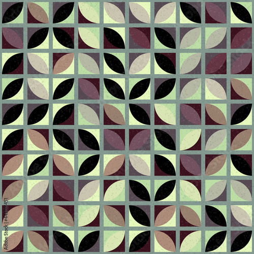 Abstract Geometric Pattern generative computational art illustration