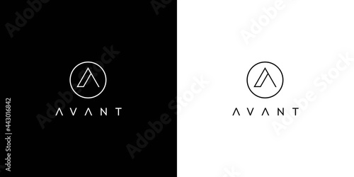 Modern and elegant letter A initials Logo 3