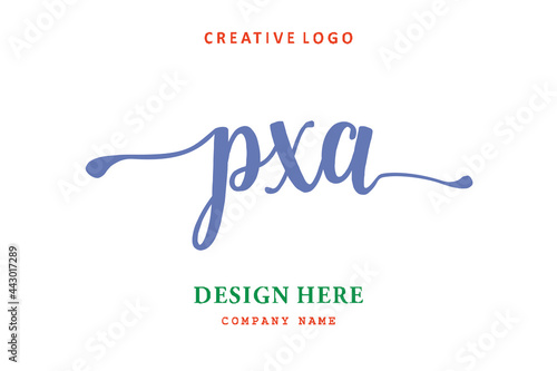PXA  lettering logo is simple, easy to understand and authoritative