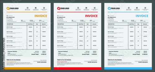 Business invoice form template. Bill form business invoice accounting