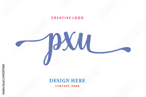 PXU  lettering logo is simple, easy to understand and authoritative