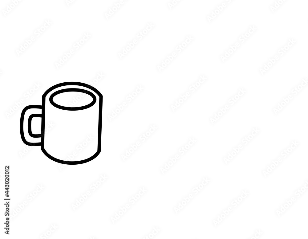 マグカップ(線画) マグカップ(線画)