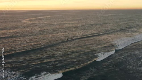 Sunset over oceanside beach. Oceanside CA