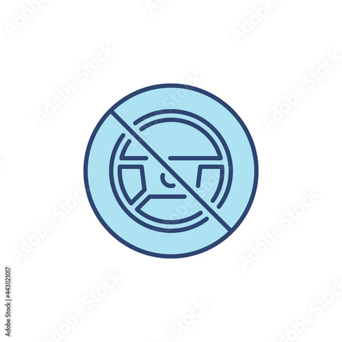 Steering Wheel Forbidding blue icon - Autopilot Banned symbol Free Download Steering Wheel Forbidding blue icon - Autopilot Banned symbol - GFXLoad
