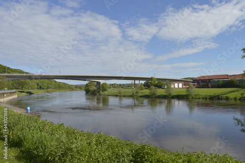 The Weser River in Vlotho,, Germany