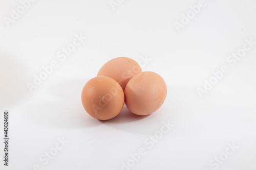 chicken egg isolated on white background