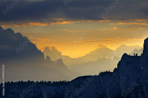 sunrise in the mountains