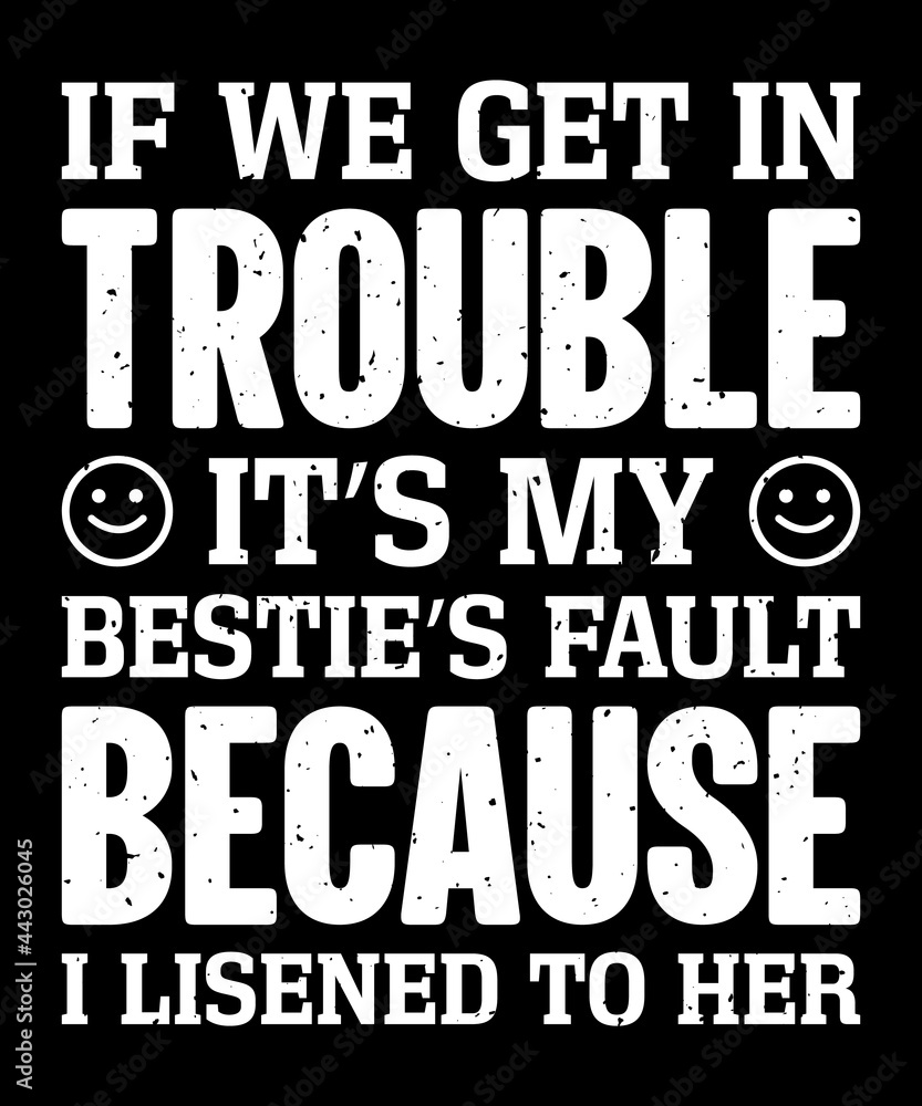 Obraz premium Friendship quote typography design for print items