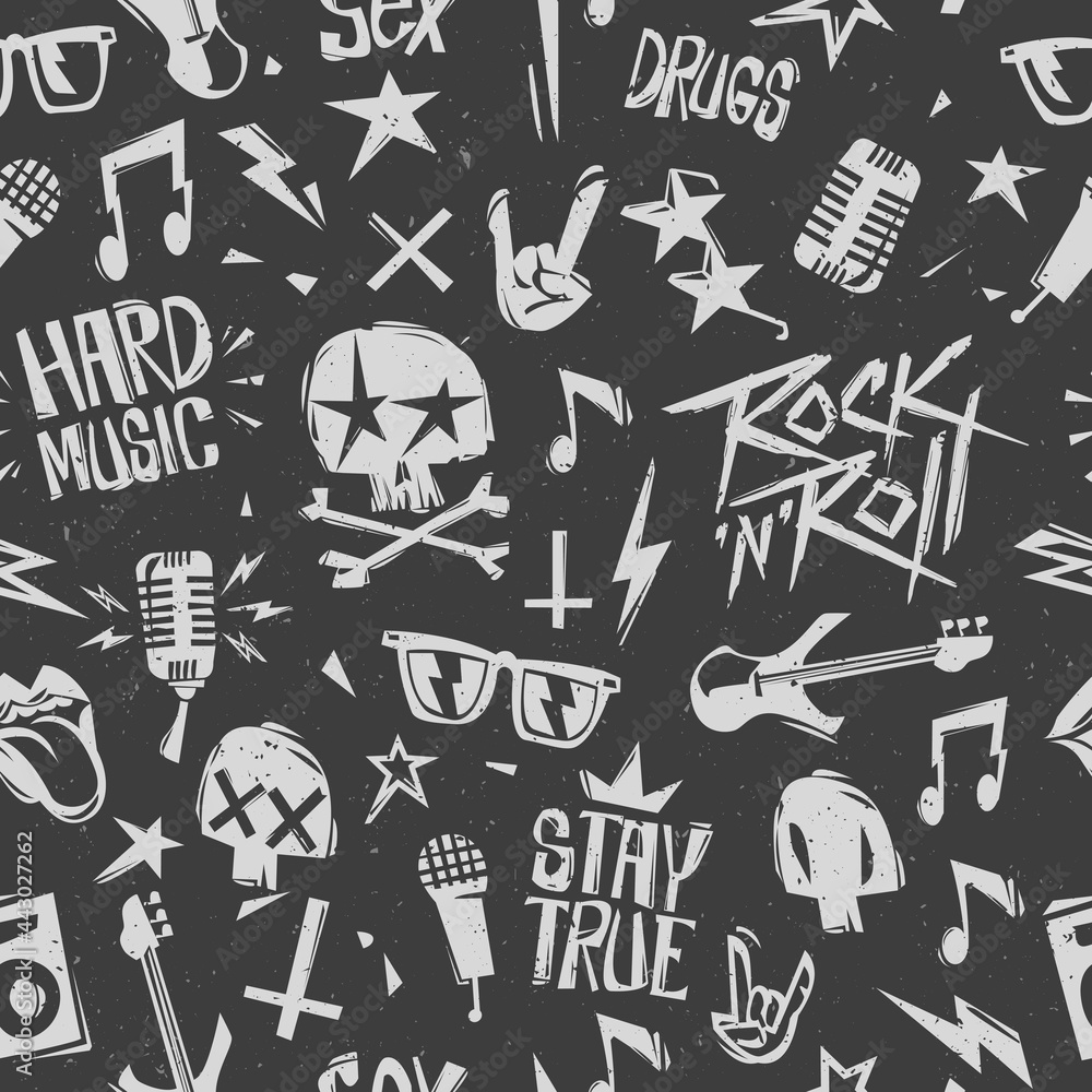Punk Patches Grunge Cutout Style Stock Vector (Royalty Free