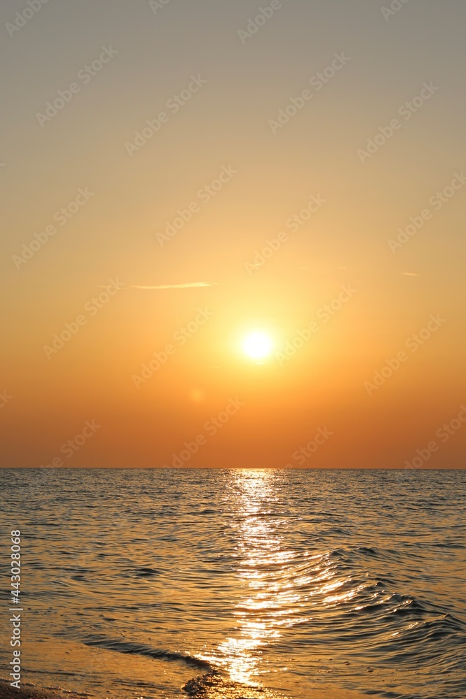 sunrise at the sea