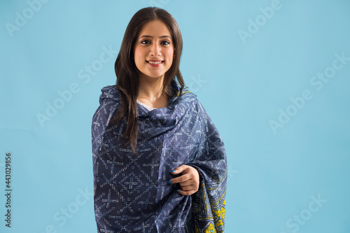 Portrait of a woman wearing ethnic. photo
