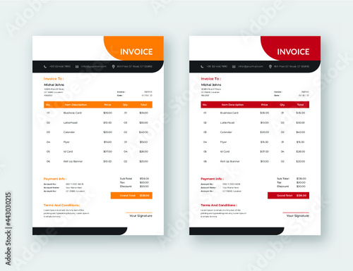 Invoice Design eps