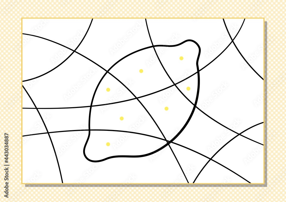 Cartoon coloring by dots for Kids. Printable worksheet. Lemon Stock ...