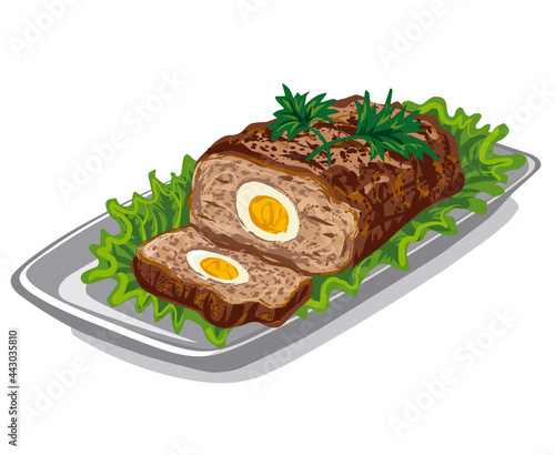 meat loaf with lettuce