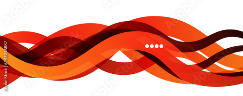 Abstract background - transparent overlapping wavy lines on white pattern. Vector Illustration For Wallpaper, Banner, Background, Landing Page