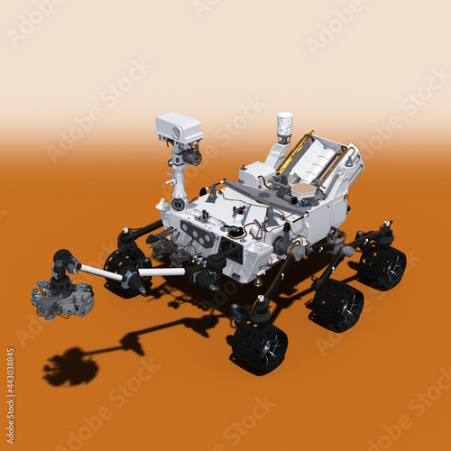 マーズパスファインダー, 火星探査ロボット, Mars rover CG Image, exploring surface of Mars. Space exploration, astronomy science © kx59