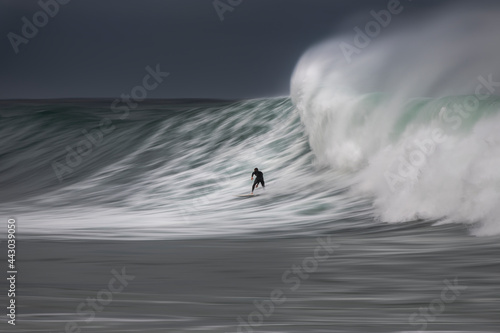 Motion blur photo of a surfer, Sydney Australia
