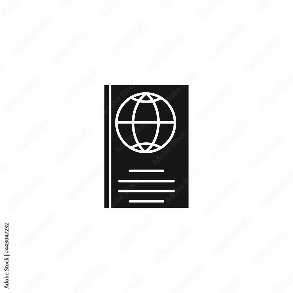 Passport icons symbol vector elements for infographic web Passport icons symbol vector elements for infographic web
