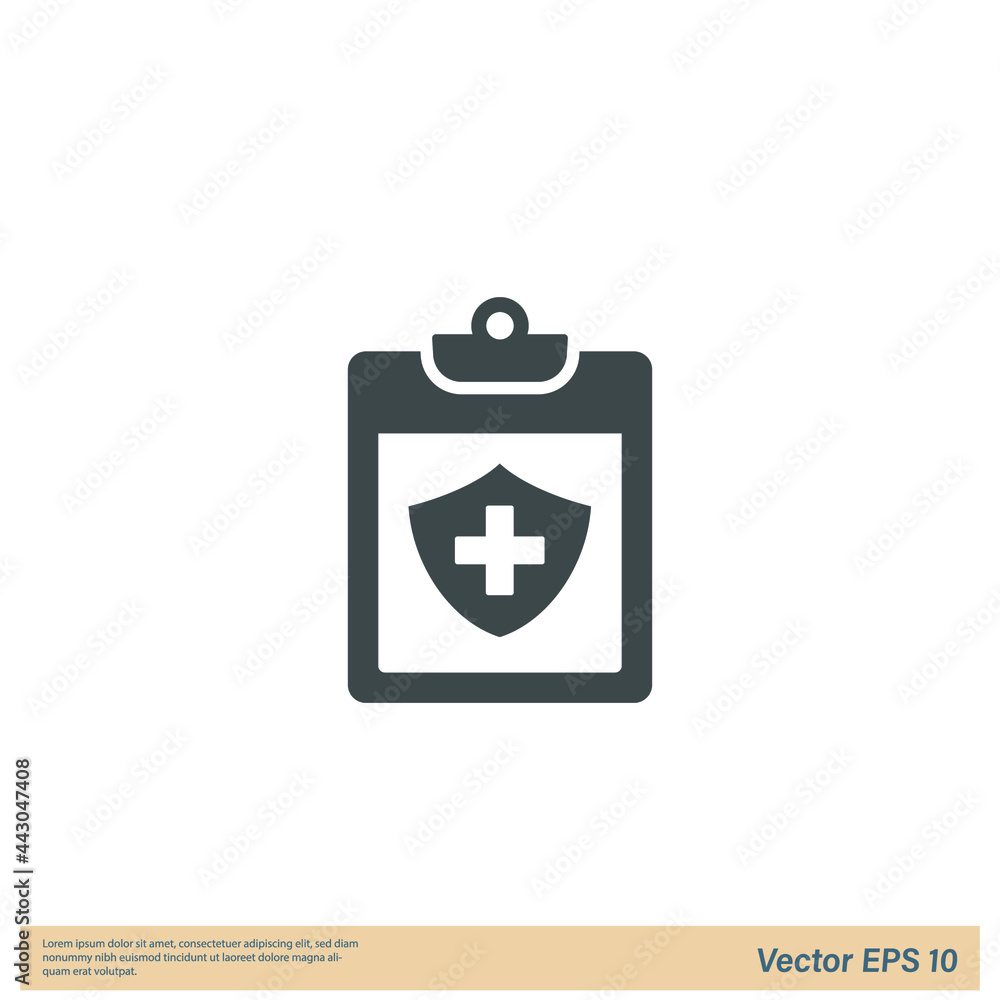 medical document icon symbol logo template medical document icon symbol logo template