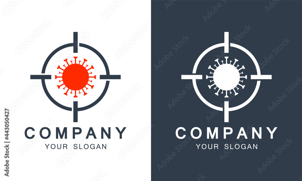 Virus Risk Logo corona logo The shape of the safety ban icon MERS Corona Virus ...