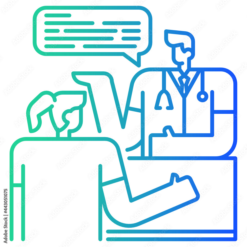 Fototapeta premium doctor consultation icon