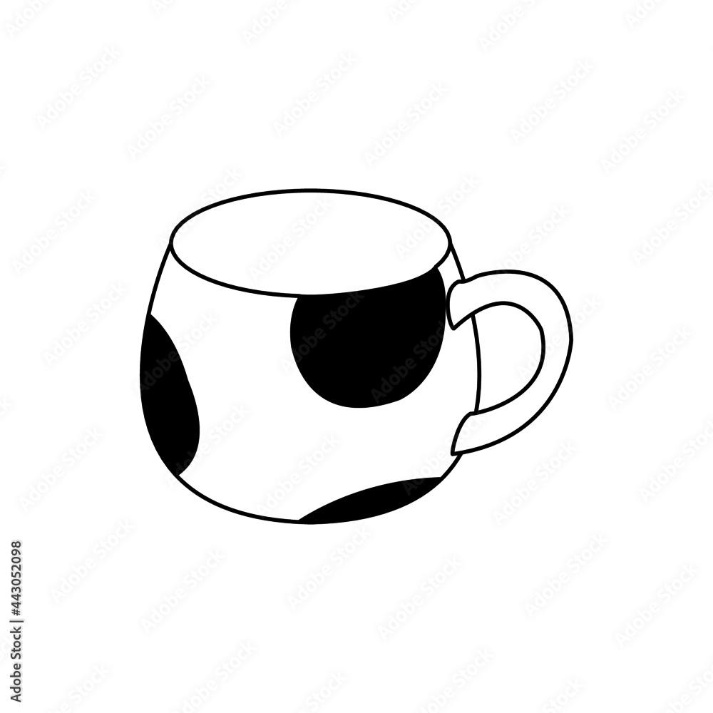 A cup use for drinking tea and coffee vector A cup use for drinking tea and coffee vector