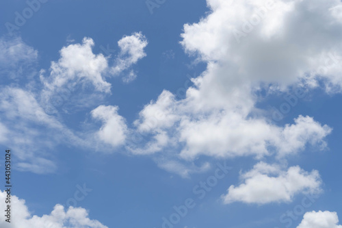 cloud and blue sky   white fluffy nature background texture