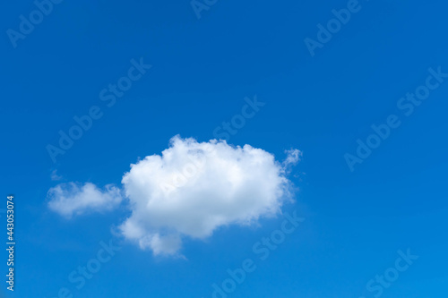 cloud and blue sky , white fluffy nature background texture