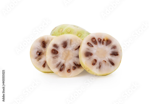 Noni fruit isolated on white background