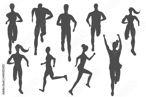 Big set of runners made as icons