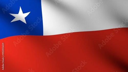 Flag of The Chile. Flag's image are rendered in real 3D software. Free Download Flag of The Chile. Flag's image are rendered in real 3D software. - GFXLoad