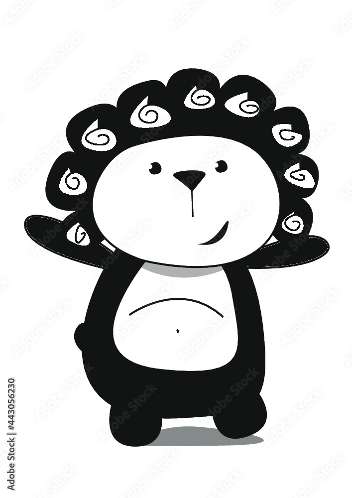 Obraz premium Panda Dame