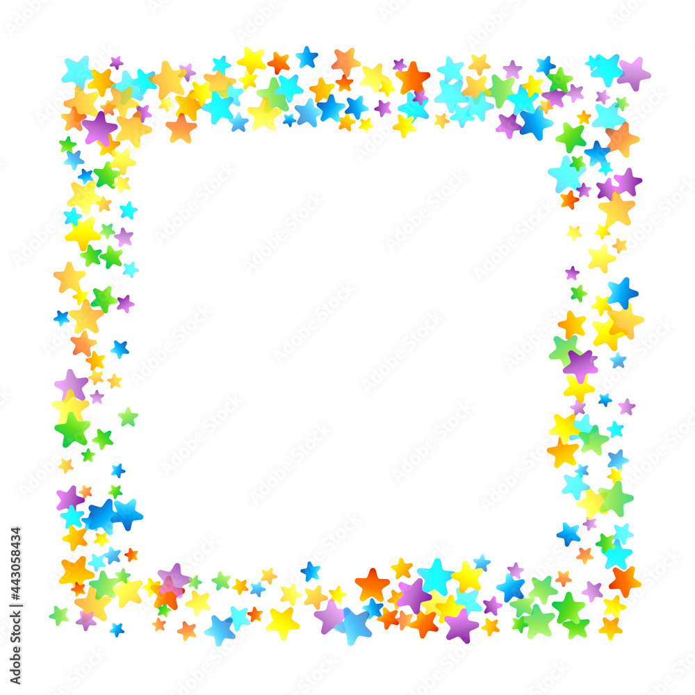 Rainbow Festive Confetti. Carnival Star Falling. Rainbow Festive Confetti. Carnival Star Falling.