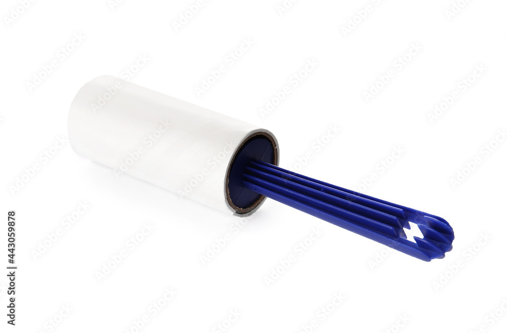 Lint roller on white background Lint roller on white background