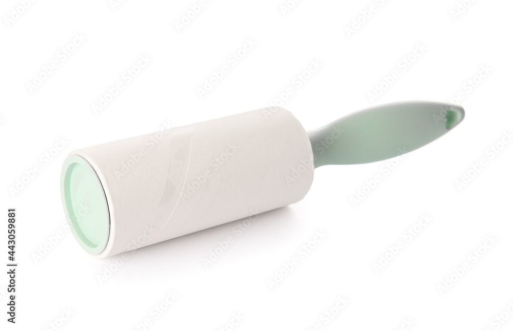 Lint roller on white background Lint roller on white background