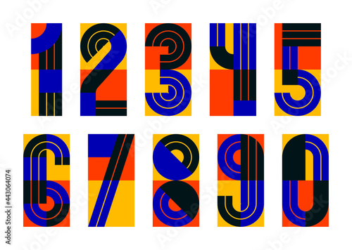 Geometric numbers set, vect...