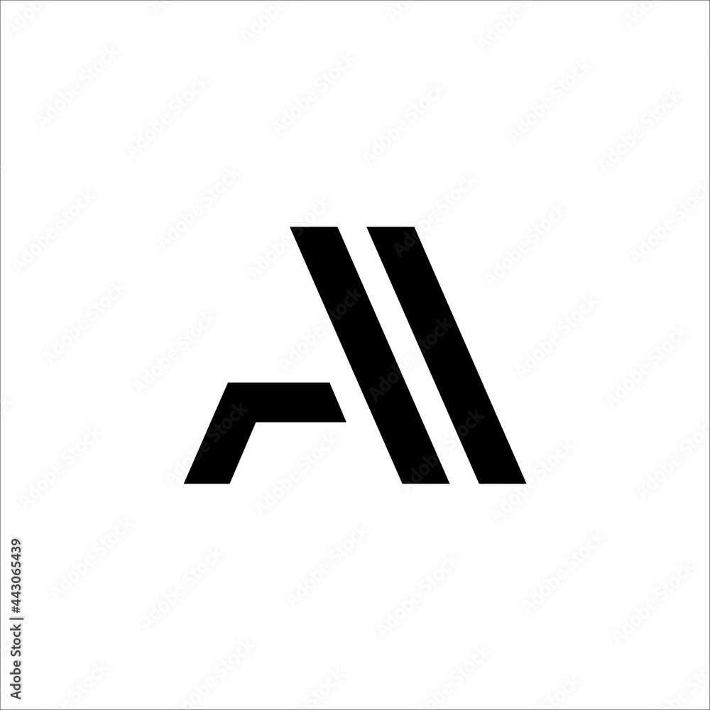 Fototapeta premium A, A letter logo vector monogram