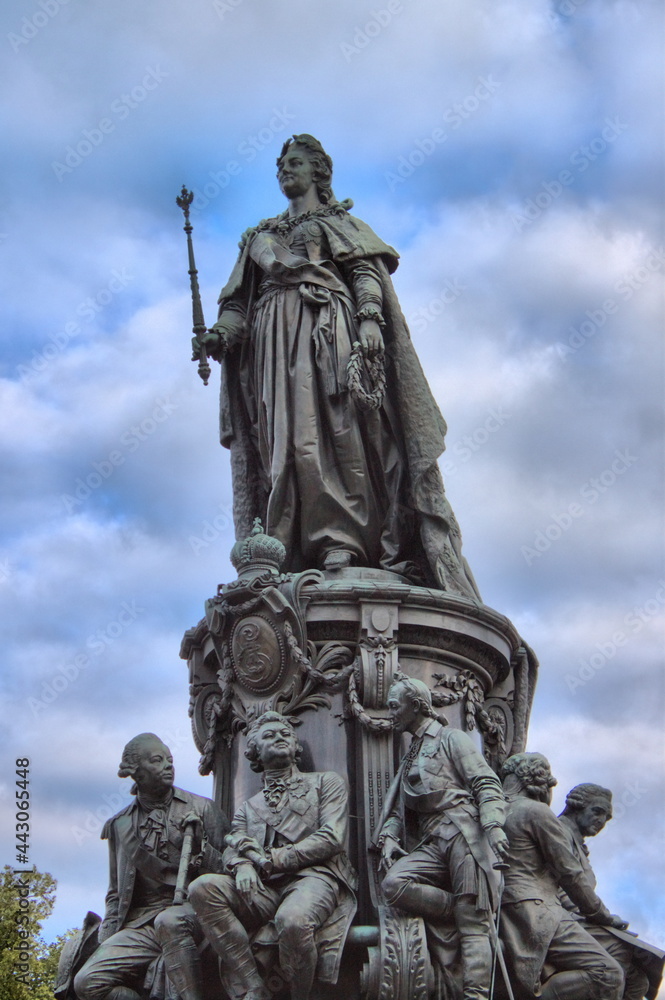 Monument to Catherine II in St. Petersburg, Russia