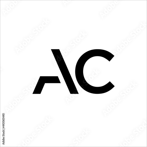 A, C letter logo vector monogram