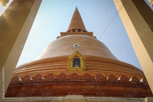 Phra Pathom Chedi Pagoda  the landmark of Nakhon Pathom Province  Thailand and The center of Dvaravati culture in the past.