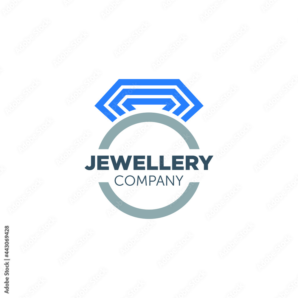 jewellery logo design with geometry jewellery logo design with geometry