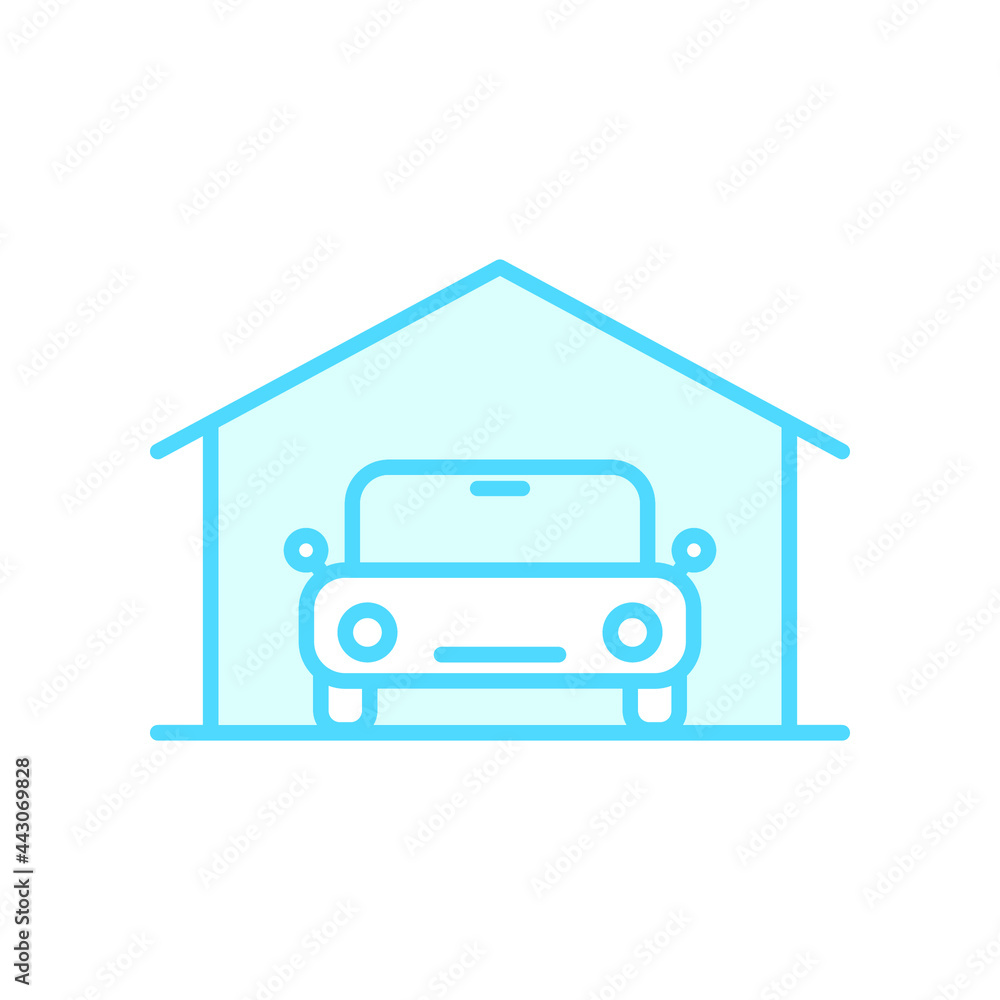 Vector illustration, Garage icon design template Vector illustration, Garage icon design template