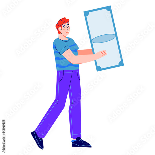 Businessman or investors holding money bill. Safety payment and investment, money saving and revenue, cartoon vector illustration isolated on white background.
