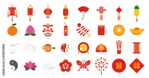 Chinese New Year Icon Set
